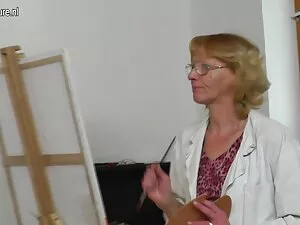 Esposa rubia satisfa ...
